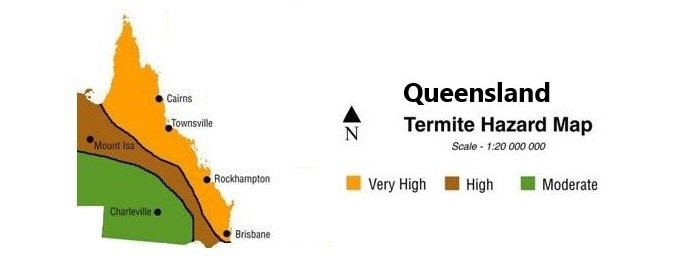 Termite Queensland Map